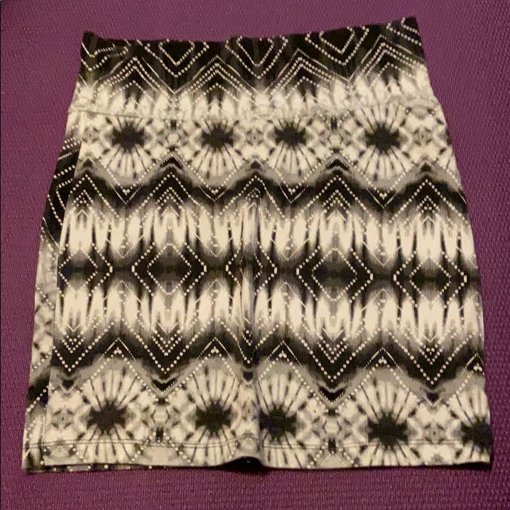 Mini skirt cotton chevron pattern